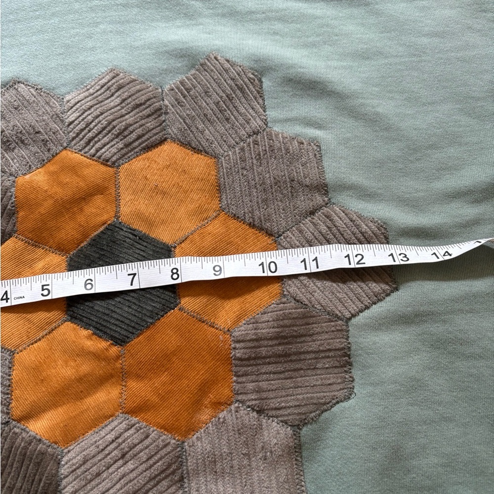 Zara upcycled sweatshirt Sage Green Sweatshirt - Picture 7 of 7
